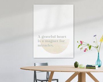 Grateful Heart | Sage Green van Bohomadic Studio