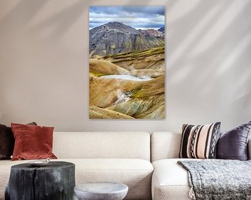 Farbenfrohe Berge in Landmannalaugar Island von Sjoerd van der Wal Fotografie