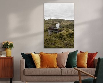 The Jacobite Steam Train in the Scottish Highlands by Henrike Schenk