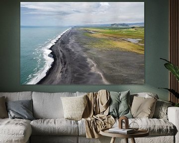 Zwart strand in IJsland