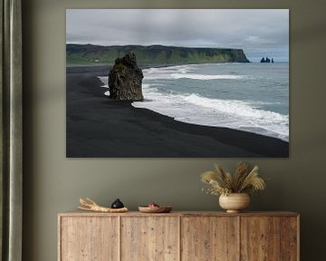 Plage noire en Islande sur Tim Vlielander