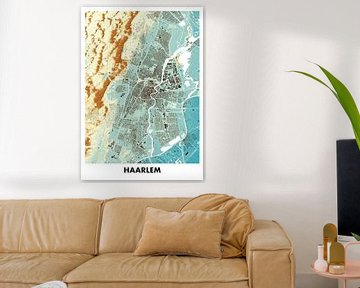 Height map Haarlem by STADSKAART