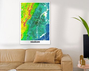 Height map Haarlem by STADSKAART