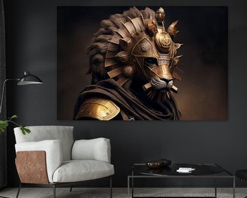 The futuristic lion from 2752 by Digitale Schilderijen