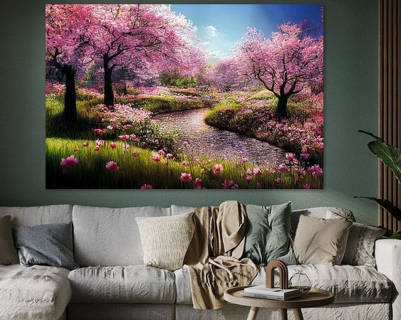 Example of the artwork in a room