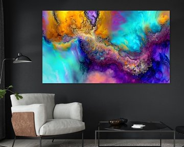 Kleuren Oerknal Digitaal Kunst Fantasie van Preet Lambon