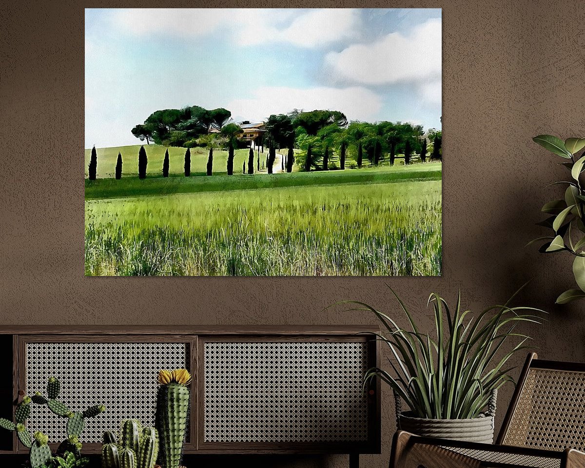 Example of the artwork in a room