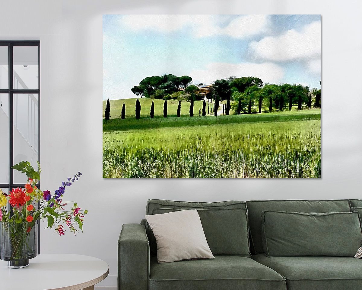Example of the artwork in a room