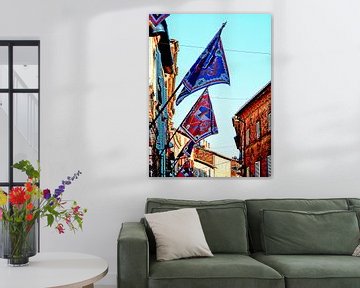 Drapeaux Contrada Citta Della Pieve sur Dorothy Berry-Lound