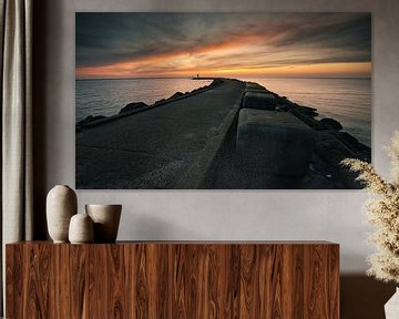 North Pier with big dice by peterheinspictures