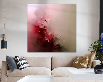 Abstract schilderij "A splash of red" van Studio Allee