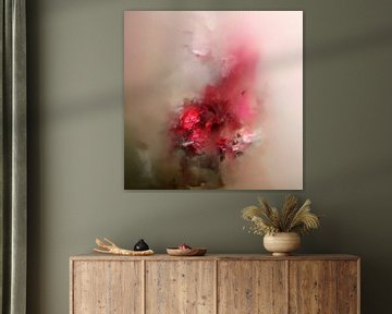 Abstract schilderij "A splash of red" van Studio Allee