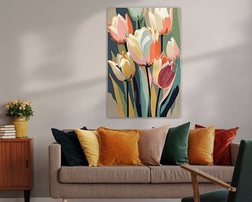 Pastel Tulpen van Jacky