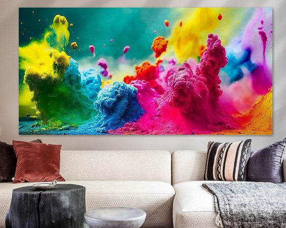 Example of the artwork in a room