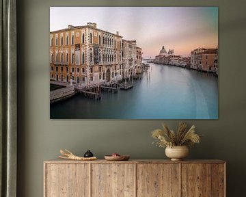 Venise - Coucher de soleil sur le Grand Canal sur t.ART