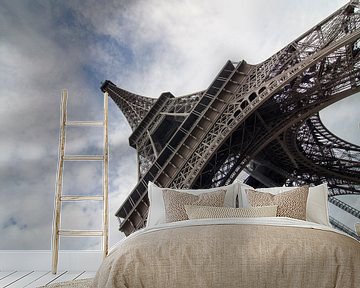 Eiffeltoren in groothoek II van Sean Vos