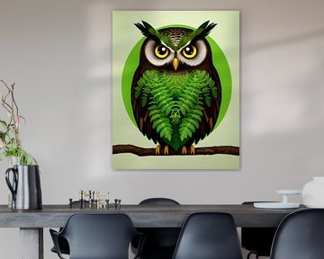 Green Owl by Jonas Potthast