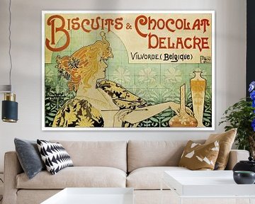 Biscuits & Chocolat Declare by Alphonse Mucha by Peter Balan