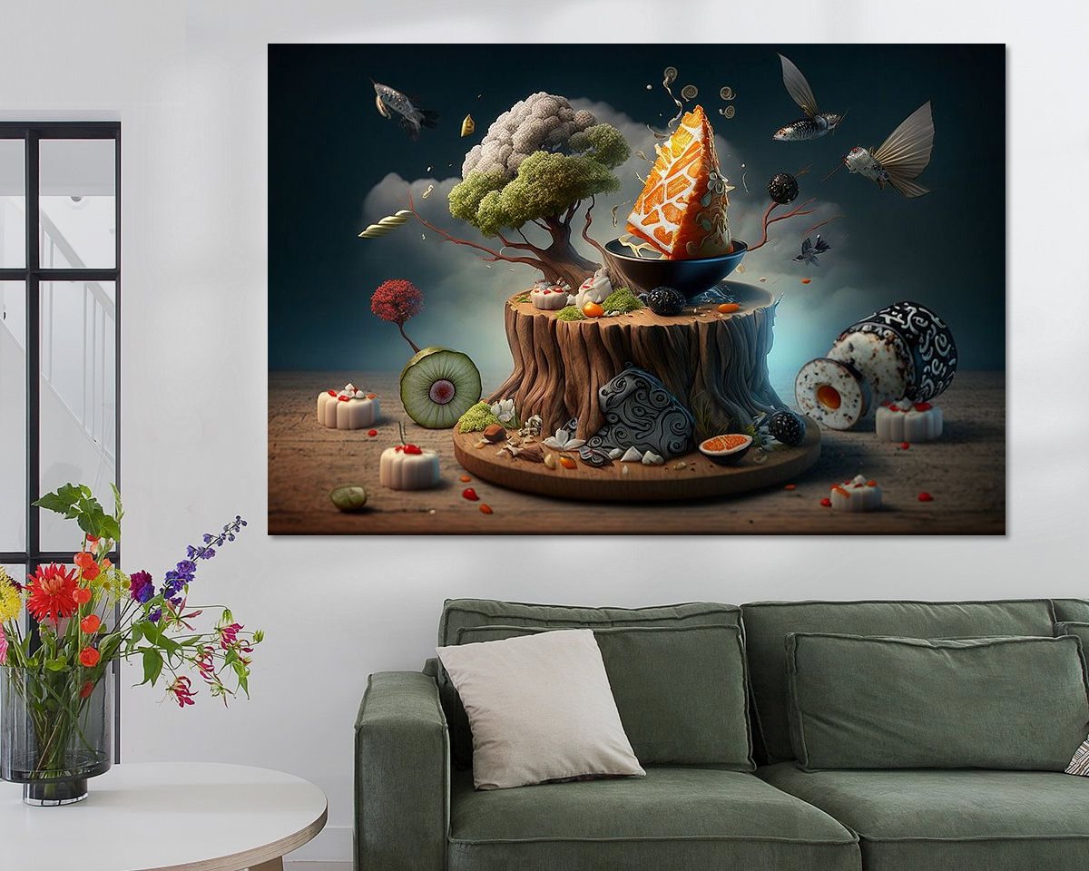 Example of the artwork in a room