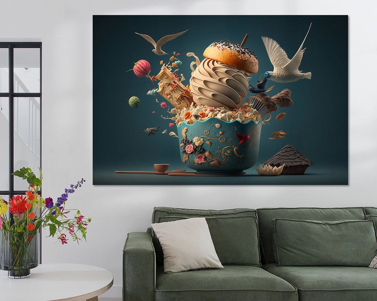 Example of the artwork in a room