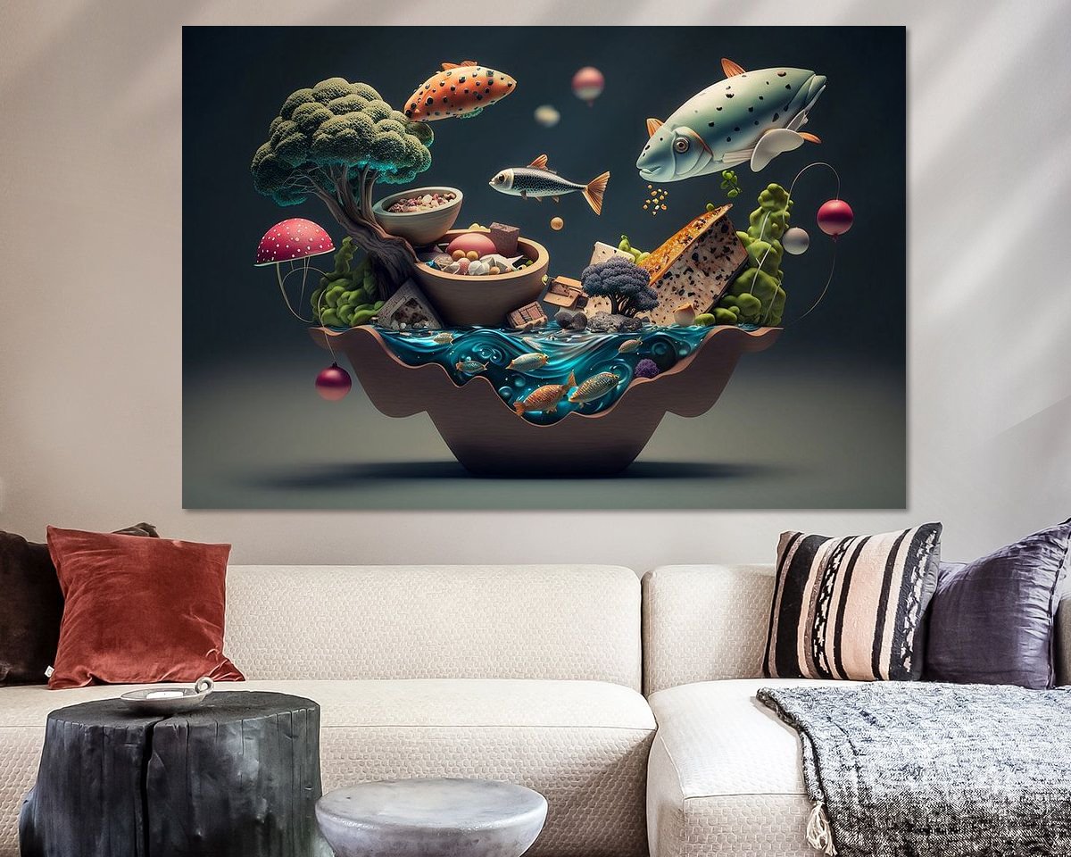 Example of the artwork in a room