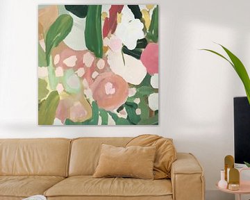 Urban jungle, abstract in pastel colours by Studio Allee