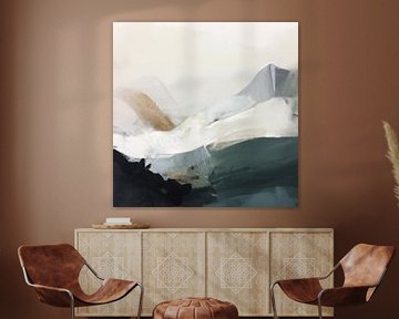 Abstract landscape in earth tones by Studio Allee