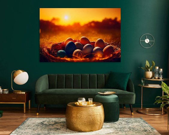 Example of the artwork in a room