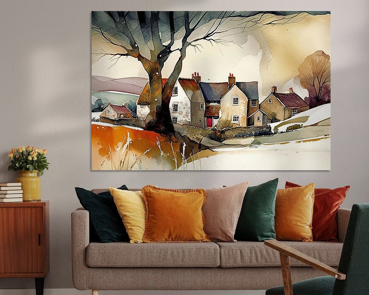 Example of the artwork in a room