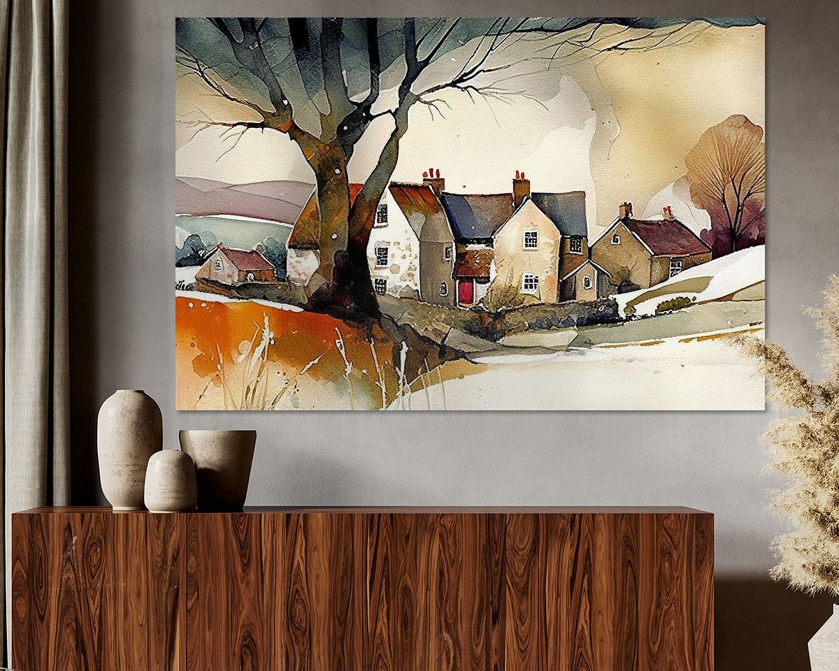 Example of the artwork in a room