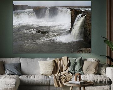 Goðafoss-Wasserfall in Island von Tim Vlielander