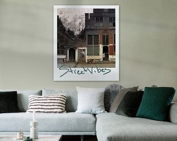 Streetvibes - Het straatje van Johannes Vermeer in Polaroid
