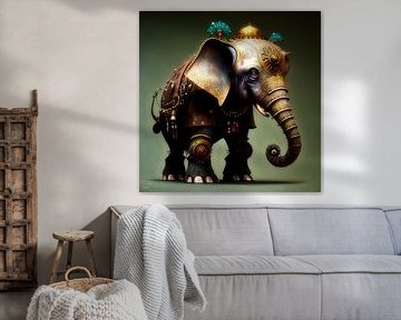 Elefant im Steampunk-Stil von Digital Art Nederland