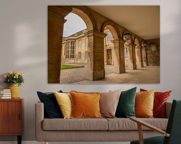 Gallery and courtyard Emmanuel College in Cambridge by Dirk Jan Kralt