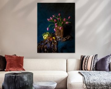 Still life with tulips by Guna Andersone
