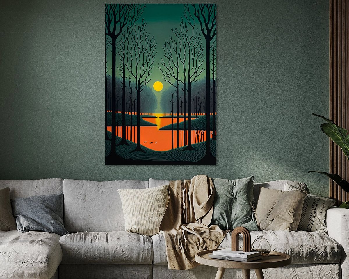Example of the artwork in a room