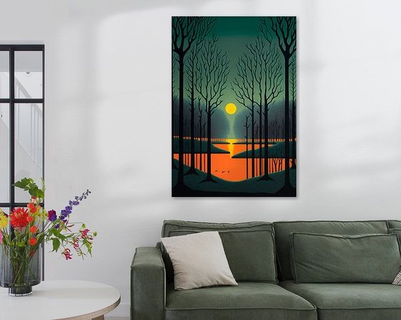 Example of the artwork in a room