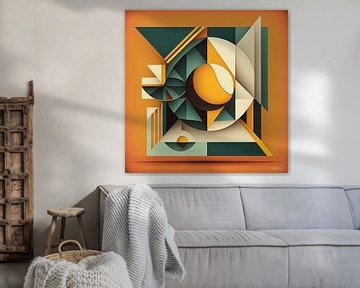 abstract geometric retro art van Gelissen Artworks