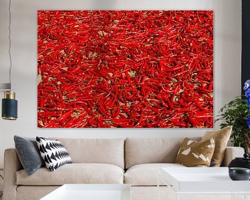 Red chillies by Roland Brack