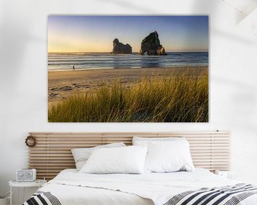 Wharariki Beach (Île du Sud, Nouvelle-Zélande)