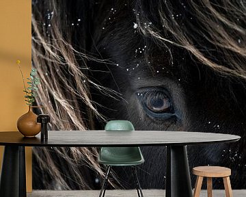 Paard De kracht van een IJslander in sneeuw van Femke Ketelaar