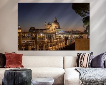 Venedig - Blick vom Markusplatz zur Basilica di Santa Maria della Salute von t.ART