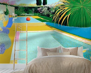 Summer garden with swimming pool by Vlindertuin Art
