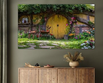 Hobbit cottage in Hobbiton Shire, New Zealand by Troy Wegman