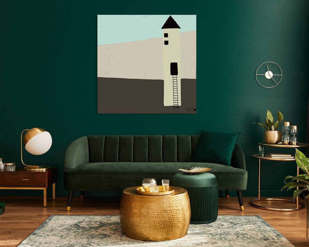 Example of the artwork in a room