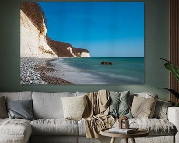 Kreidefelsen an der Küste der Ostsee auf der Insel Rügen