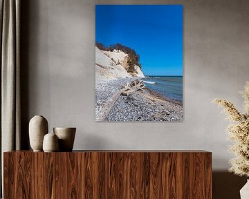 Krijtrotsen aan de kust van de Oostzee op het eiland Rügen van Rico Ködder