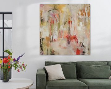 Abstract schilderij "pastel" van Studio Allee