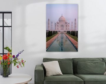 The Taj Mahal at sunrise. by Floyd Angenent