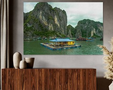 floating homes in Halong Bay, Vietnam by Jan Fritz